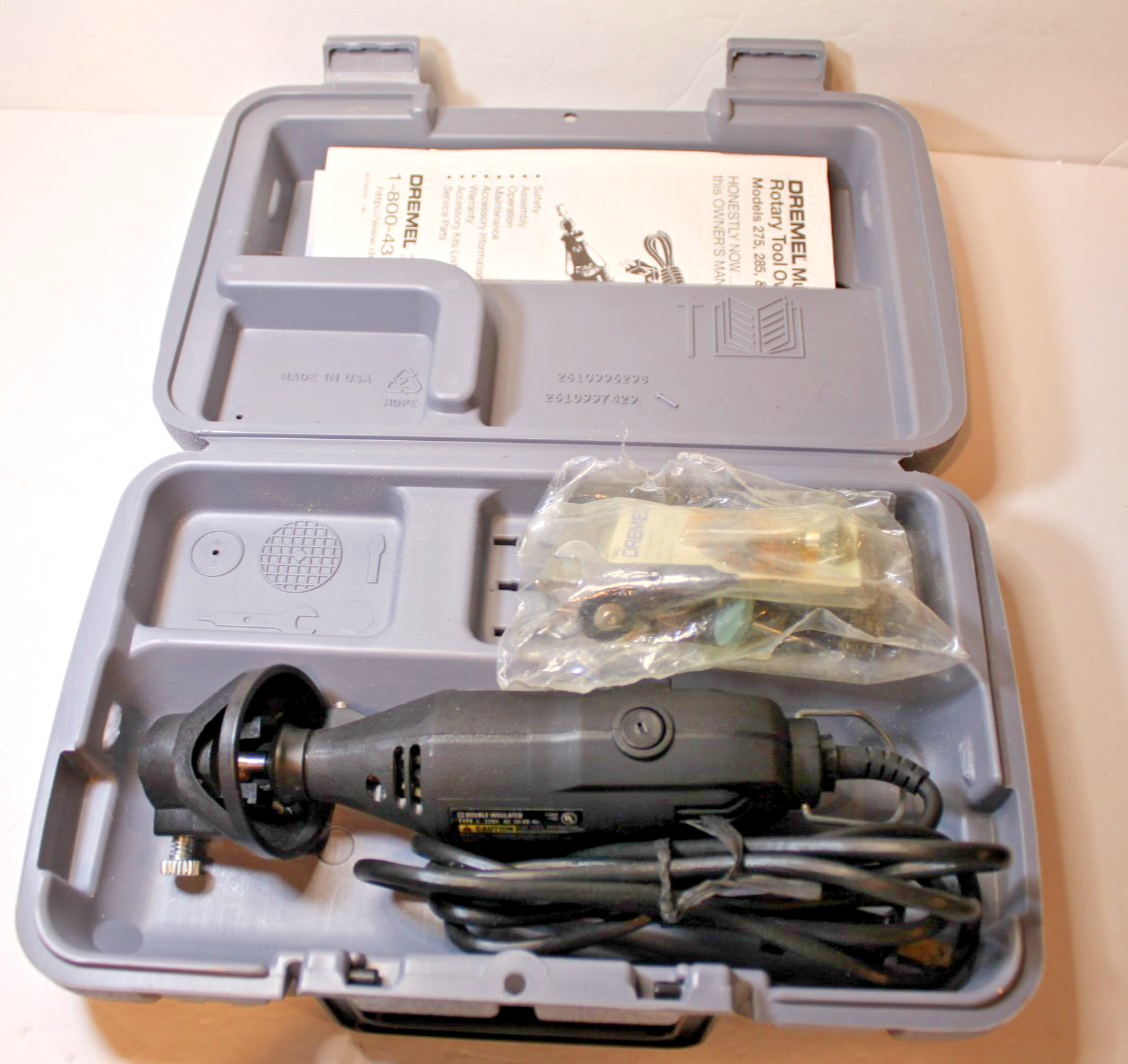 DREMEL MULTIPRO MODEL 395 VARIABLE SPEED 5K-30K RPM Case, Manual, Bits, Wrench