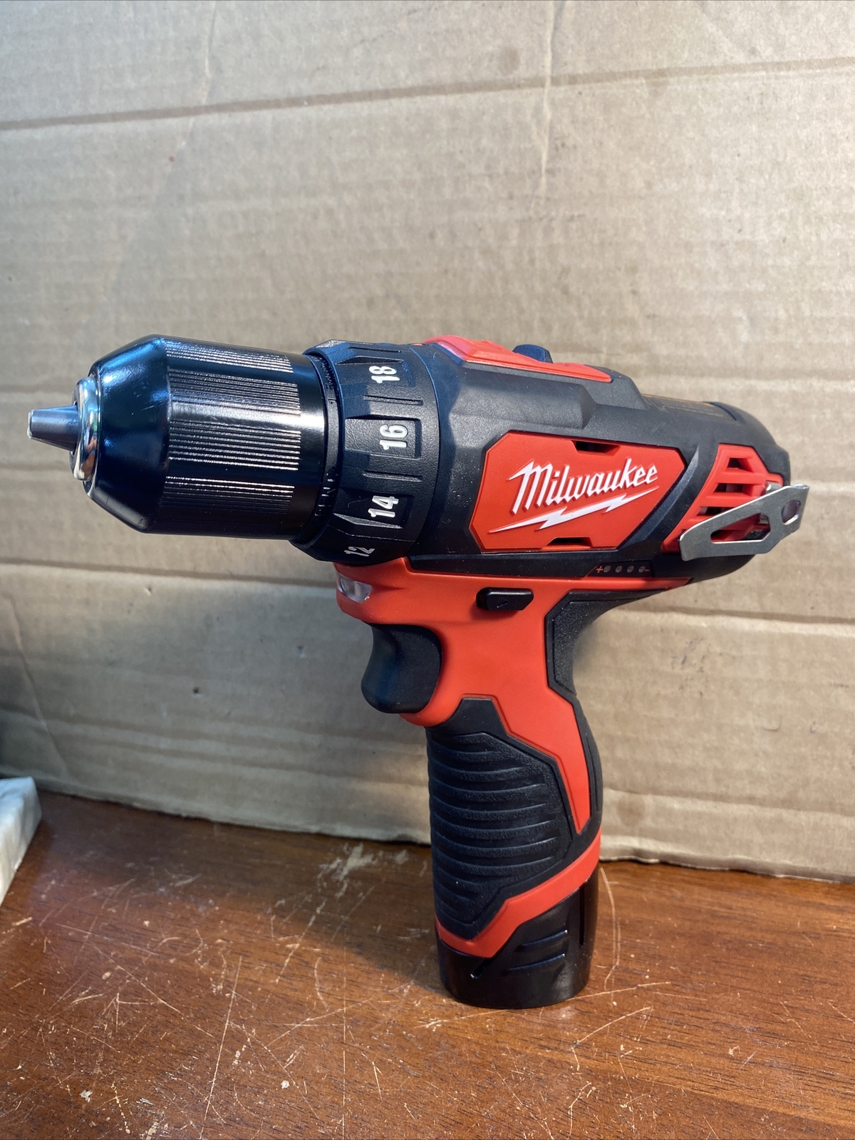 MILWAUKEE 2407-20 M12 3/8&Prime; DRILL/DRIVER BARE TOOL WITH BATTERY NO CHARGER