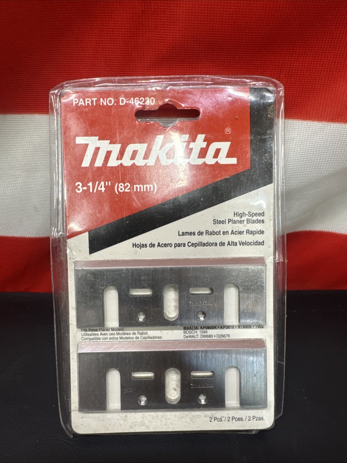 Makita High Speed Steel Planer Blade 3 1/4&Prime; D-46230 for Makita KP0800K, KP0810