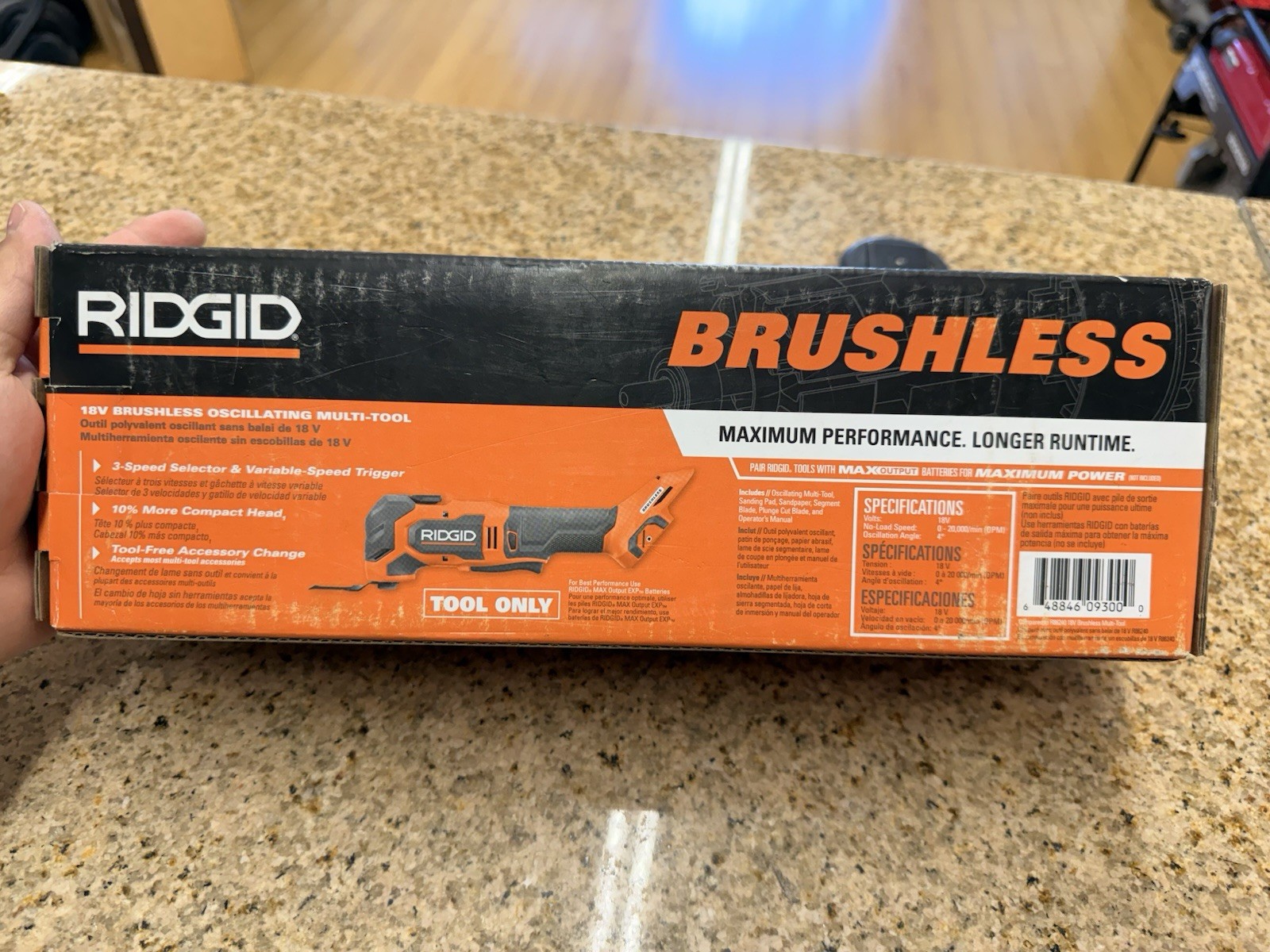 RIDGID 18V NUKE SubCompact Brushless Cordless Multi-Tool (Tool Only) RNKSMT01B