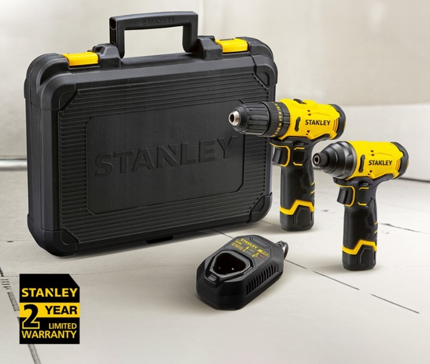 Stanley SCHI10D2K 12V Impact driver/Hammer drill combo Kit[220~240V charger]