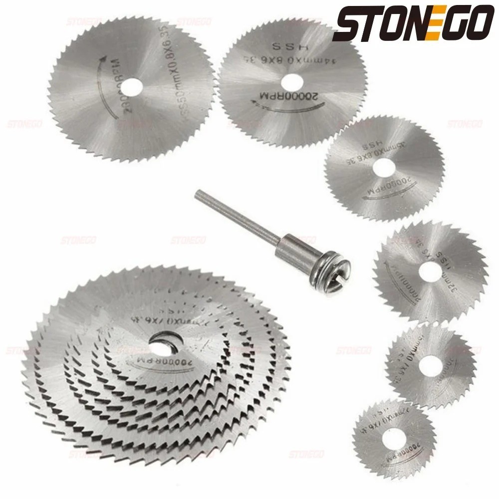 Circular Saw Disc Set Dremel Accessory Mini Drill Rotary Tool Wood Cutting Blade