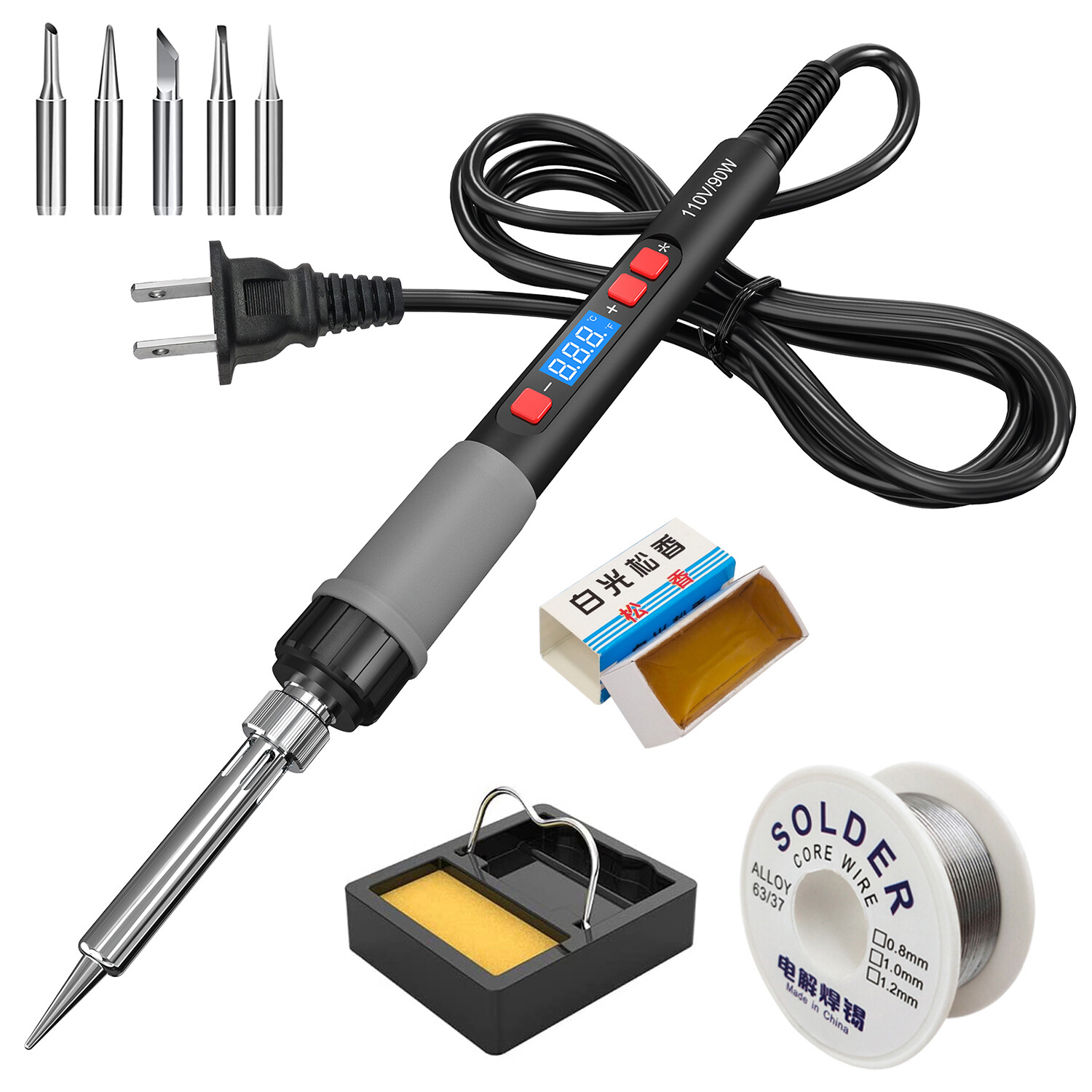 Soldering Iron Electric Gun Kit 90W Welding Solder Wire Adjustable Temperature