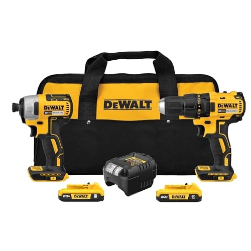 DEWALT 20V MAX Cordless Power Tool Combo Kit DCK277D2 Drill Driver