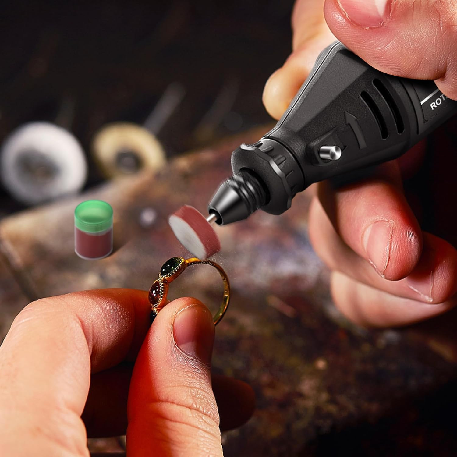 Rotary Tool Kit with Multipro Keyless Chuck and Flex Shaft -140Pcs Accessories V