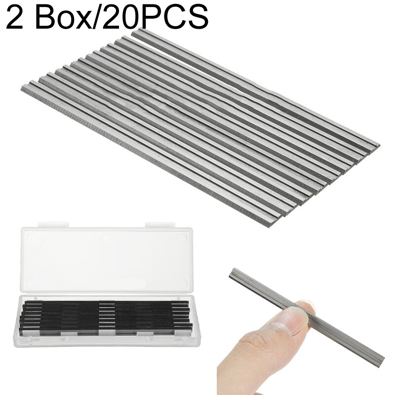 20PC 3-1/4&Prime; 82mm Reversible Tungsten Carbide Planer Blade For Makita Bosch Skil