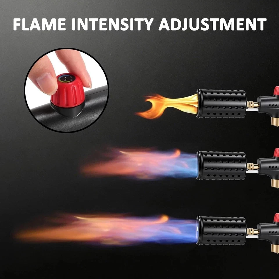 Muphop Powerful Propane Torch Gun, Flamethrower Gun with Adjustable Flame, Bl…