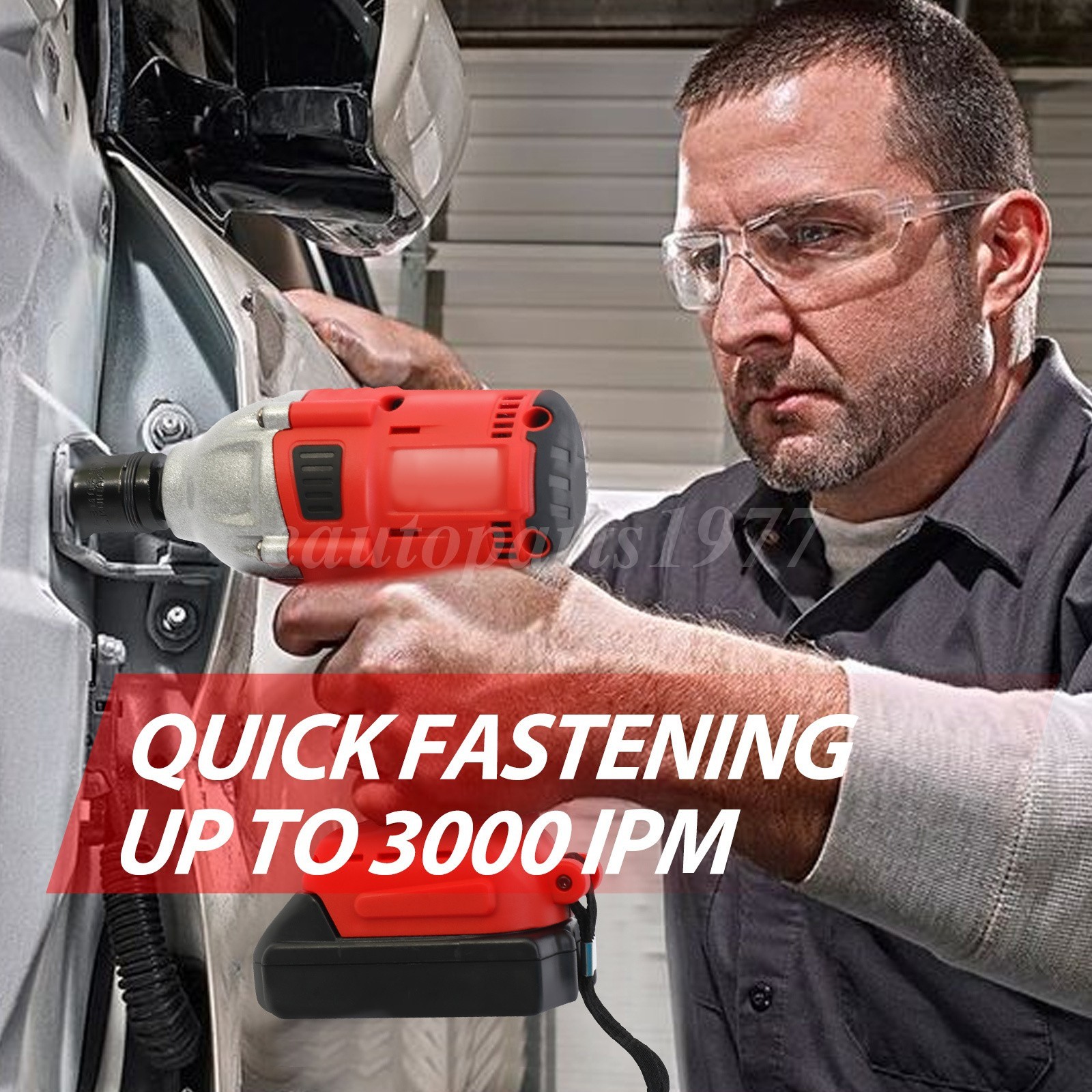 20V Cordless Impact Drill Brushless Electric Hammer Driver With Battery &Charger