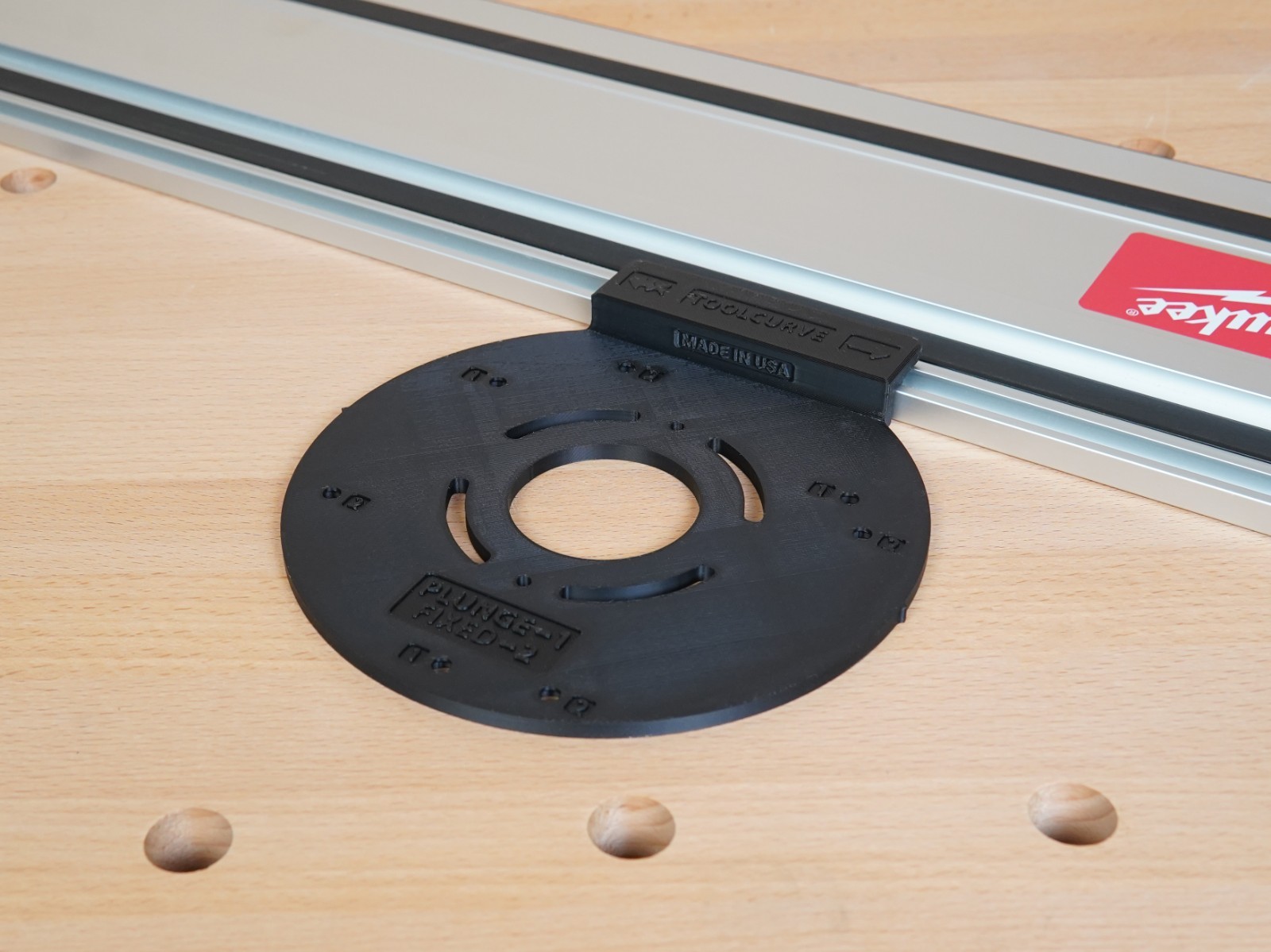 Bosch 1617 EVS Plunge Base Router Adapter for Festool & Makita Track Saws