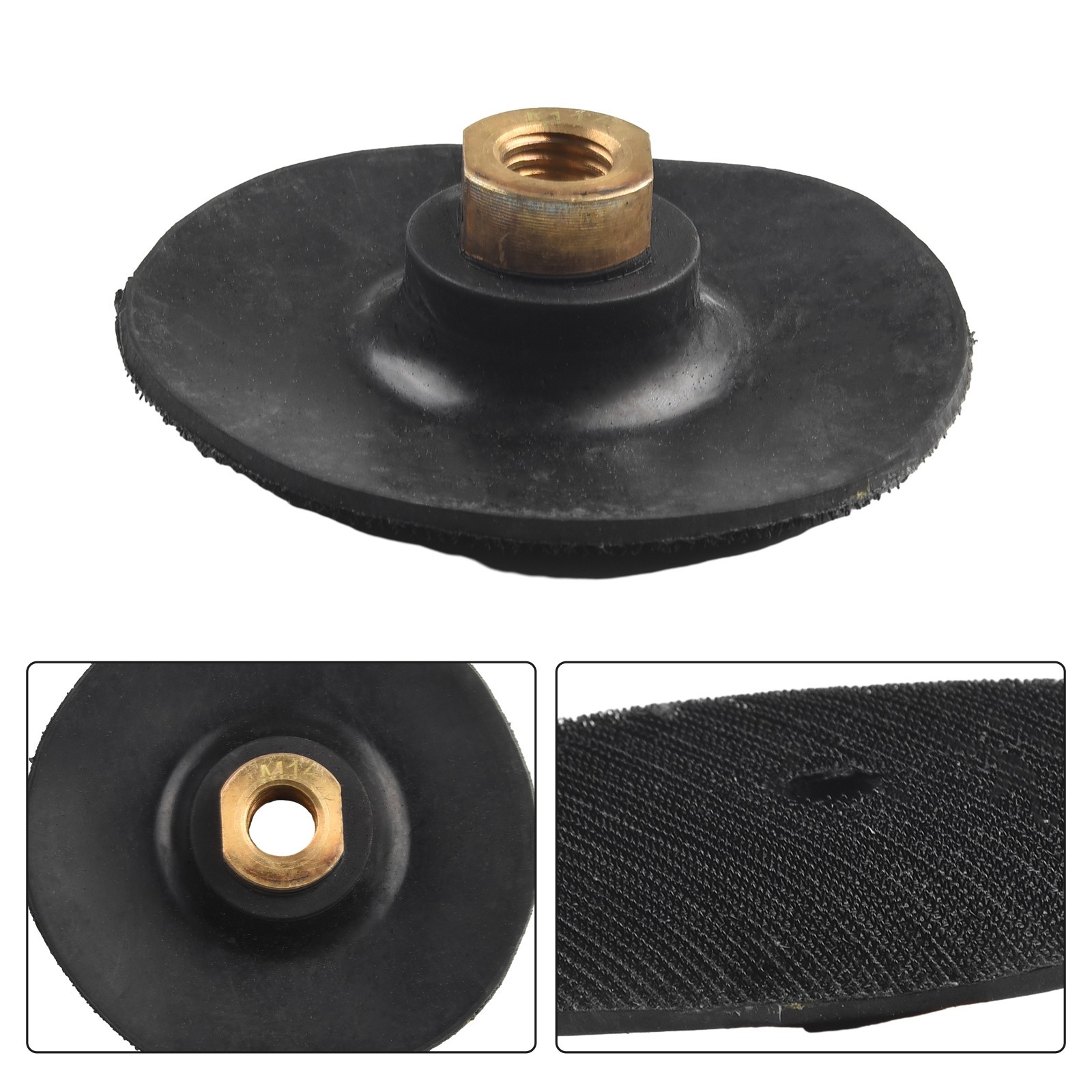 Polishing Holder Rubber Backing Pad Rubber And Metal Rubber Backer Pad