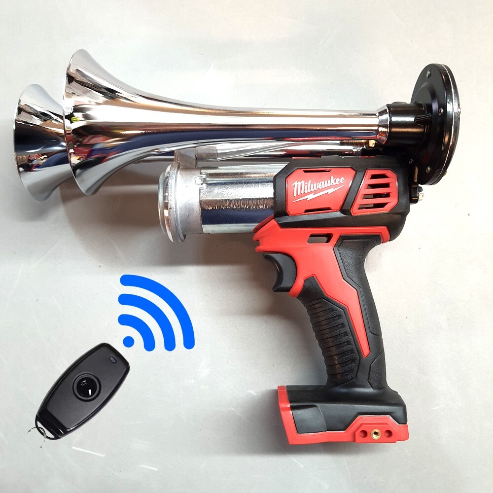 Milwaukee Train Horn + Remote M18 18v Drill Impact Sports Boat Air Compressor