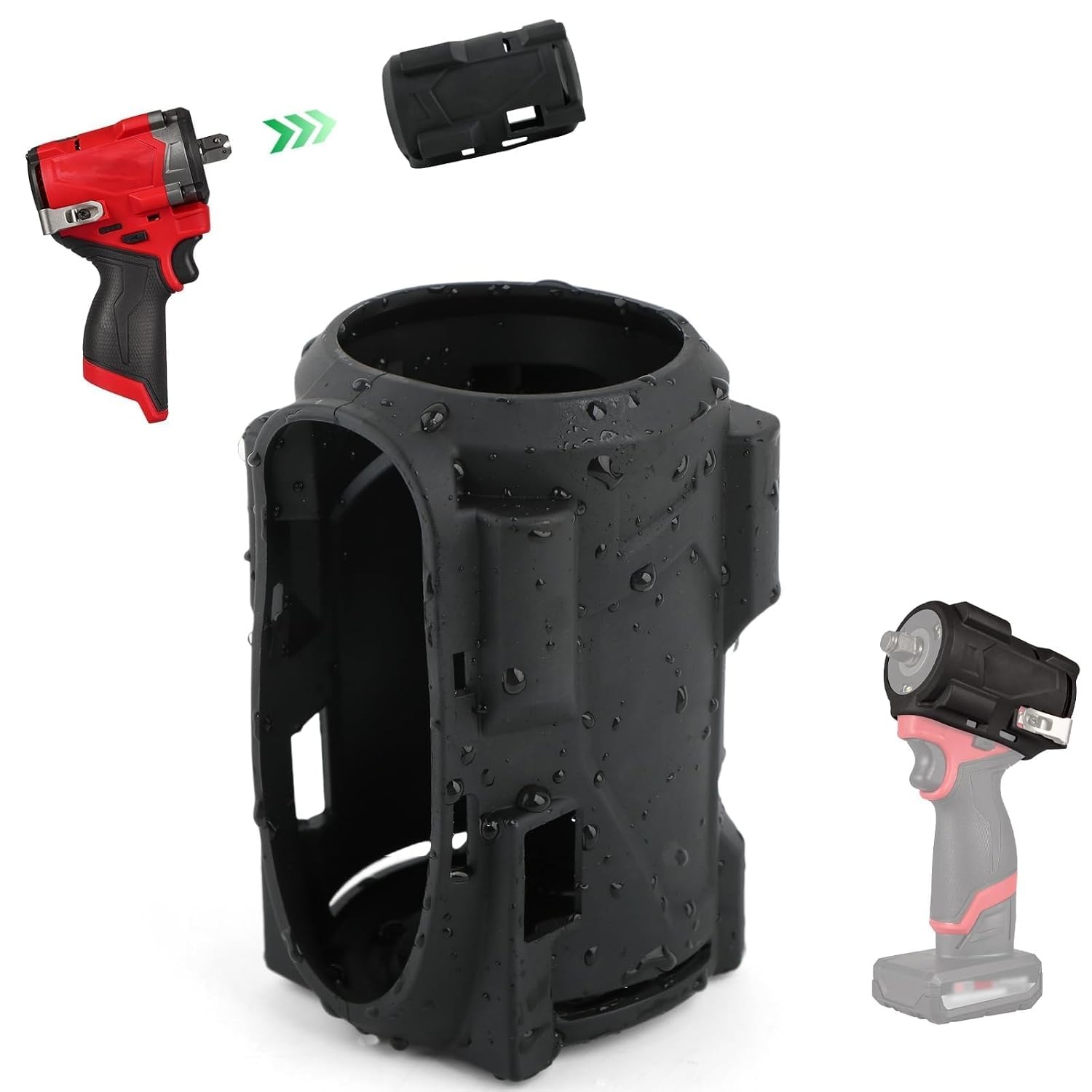 M12 Stubby Impact Driver Protective Boot for Milwaukee 1/2 and 3/4 Impact