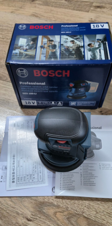 Bosch GEX185-LI Rechargeable Circular Sander Bear Tool 125 mm / Genuine / New