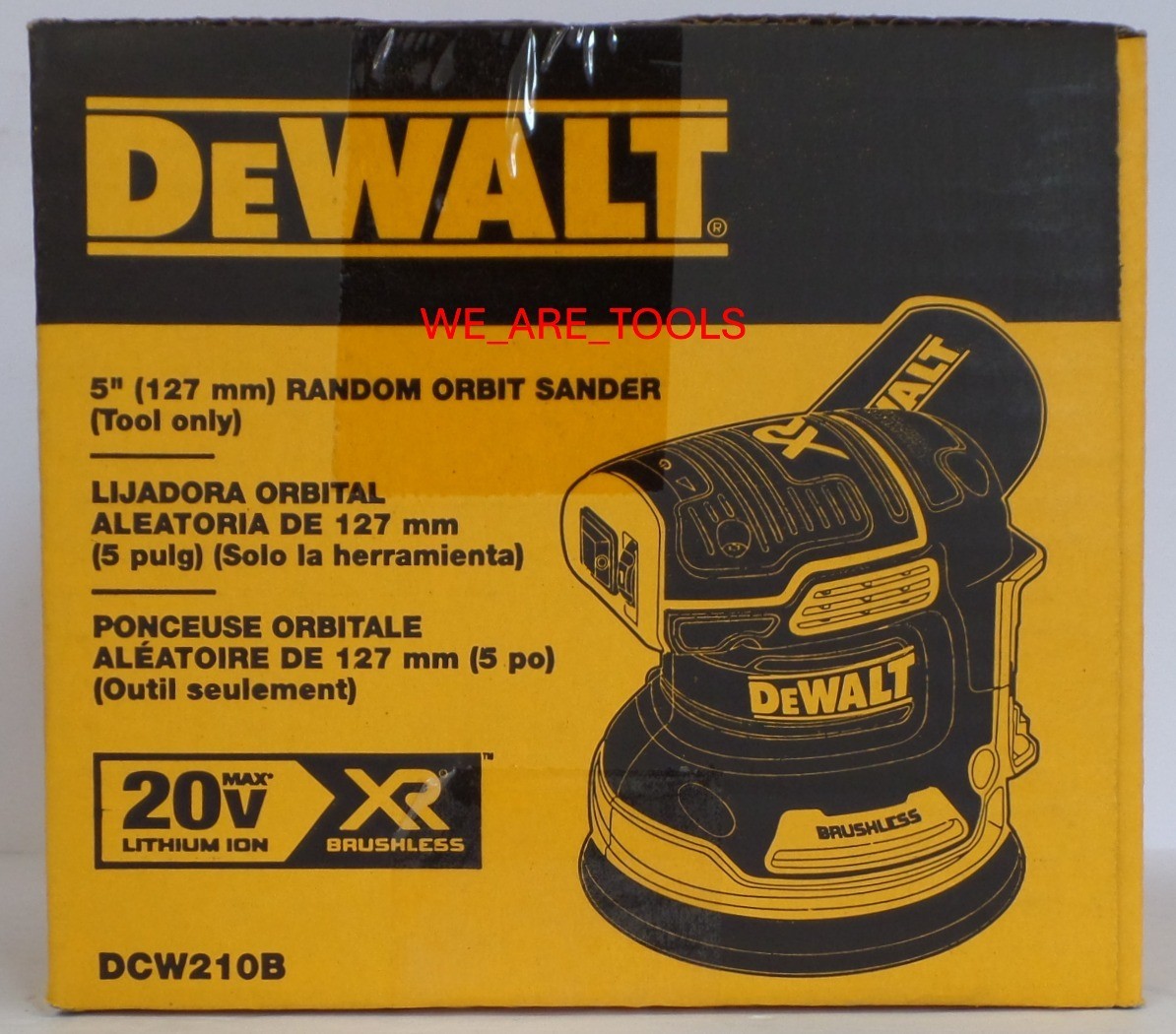DeWalt DCW210B 20V MAX Cordless 5&Prime; Variable Orbital Sander Brushless 20 Volt