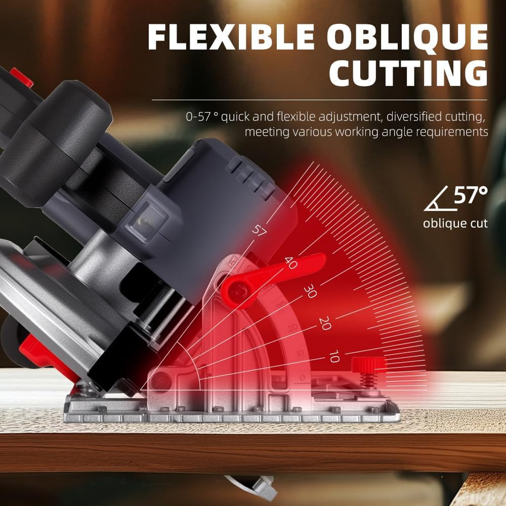 Circular Saw Cordless, Table Circular Saw Portable Compatible with Dewalt 18V/20
