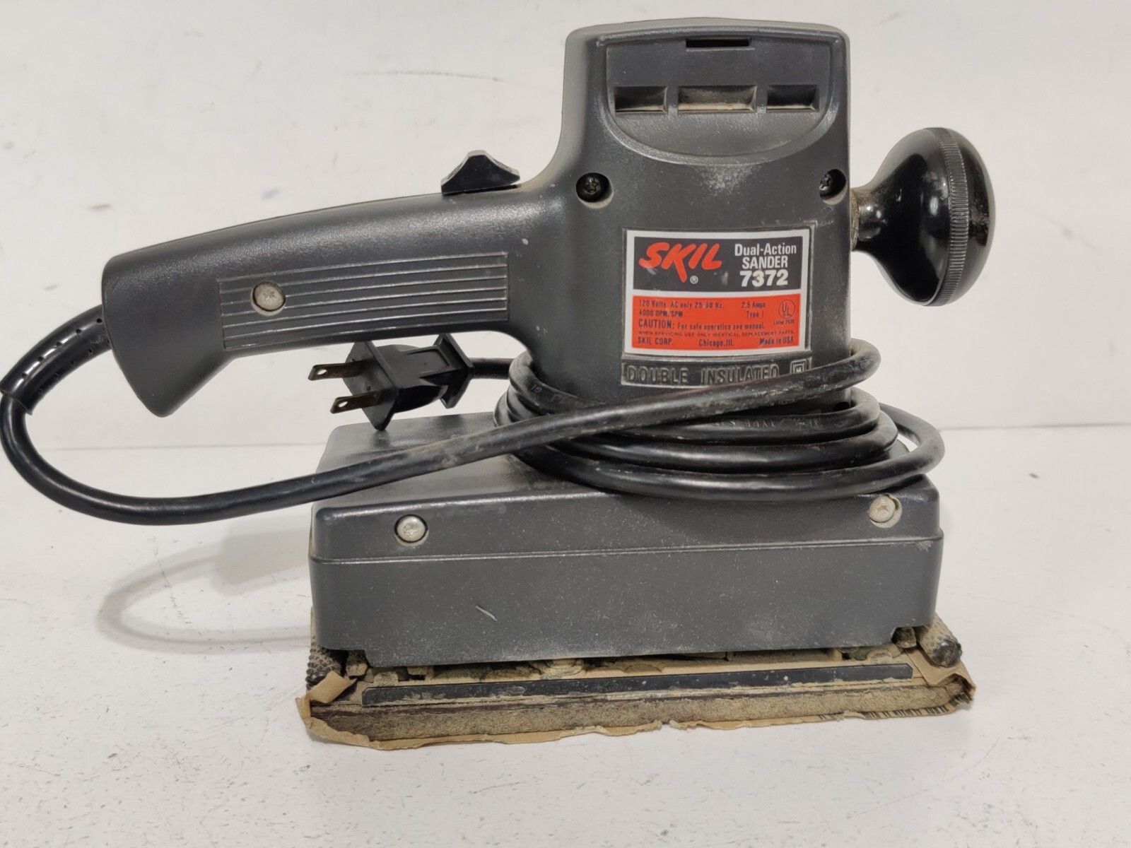 Skil 7372 Dual Action Sander 2.5 Amps 120 Volt Made In USA