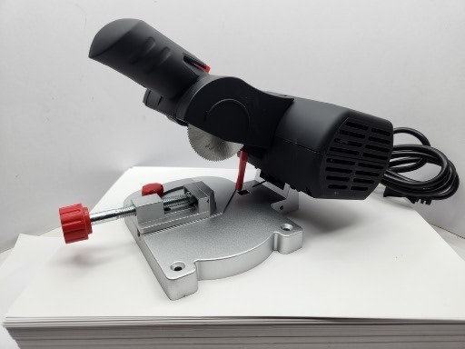 PORTABLE BENCH TOP MINI MITER MITTERED CUT OFF SAW PRECISION METAL WOOD PLASTIC