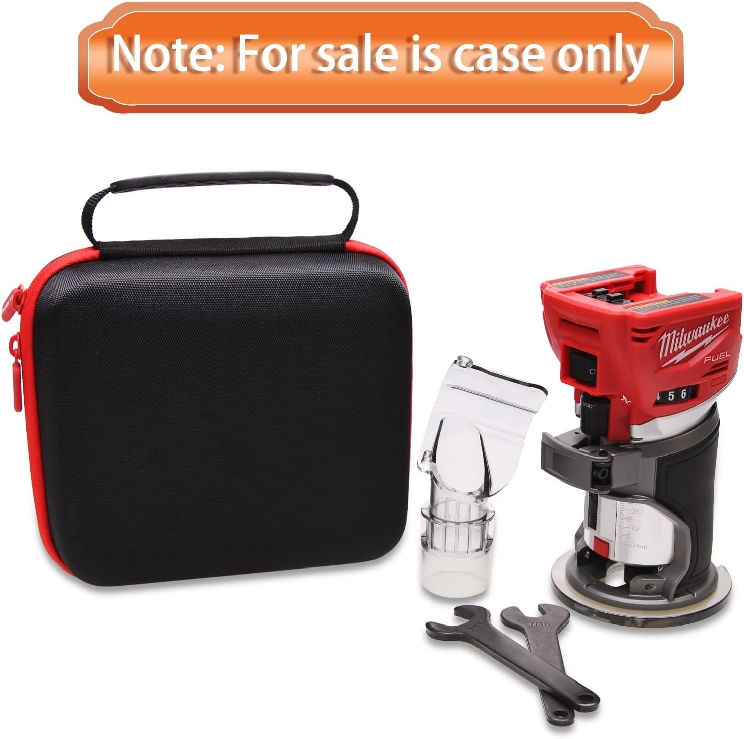 Custom-Fit Travel Case for Milwaukee 2723-20 M18 Router – Durable & Stylish Red