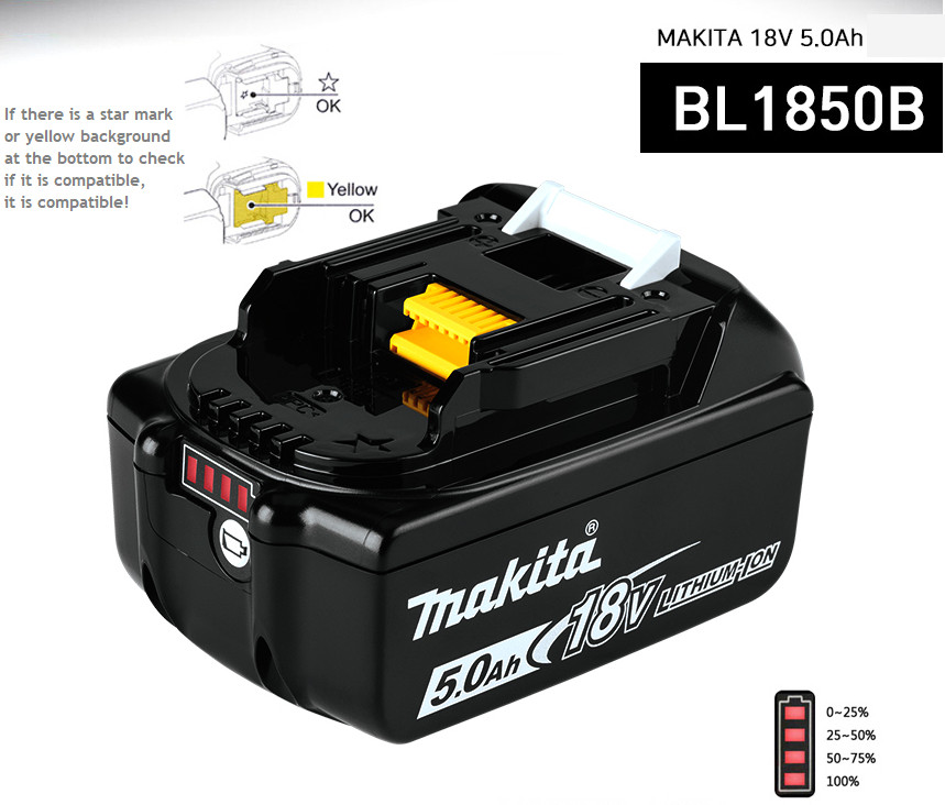 Makita DHP490 Hammer 18V BL 5.0Ah 1900Rpm 65N 13mm Keyless LED 172mm Charger220V