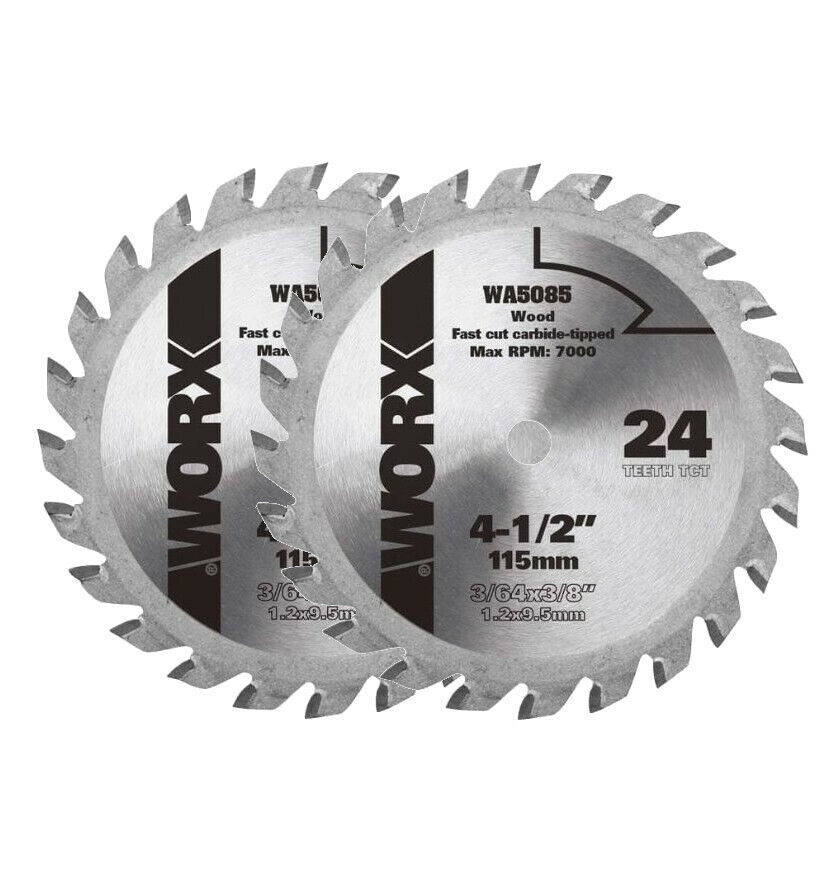 WORX WA5085 4-1/2&Prime; WORXSAW Circular Saw Replacement Blade – Buy 1, Get 1 Free!