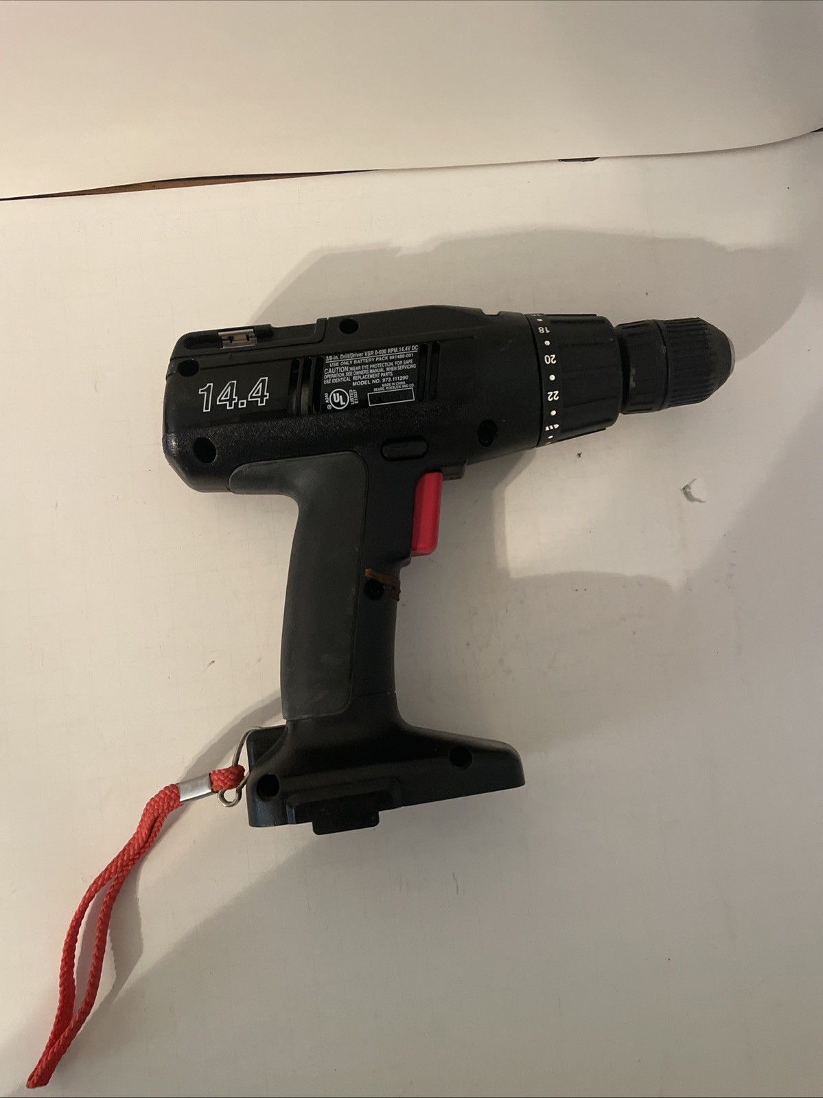 Craftsman Drill Driver 3/8&Prime; VSR 0-600 RMP 14.4V DC Cordless – TOOL ONLY – PARTS