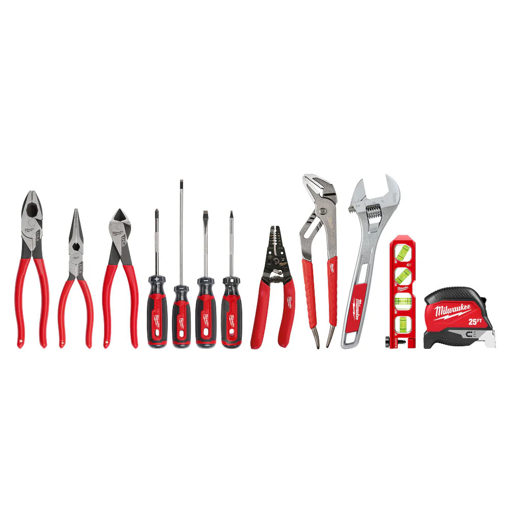 Milwaukee 48-22-0144 Electrical Hand Tool Set – 12 Piece