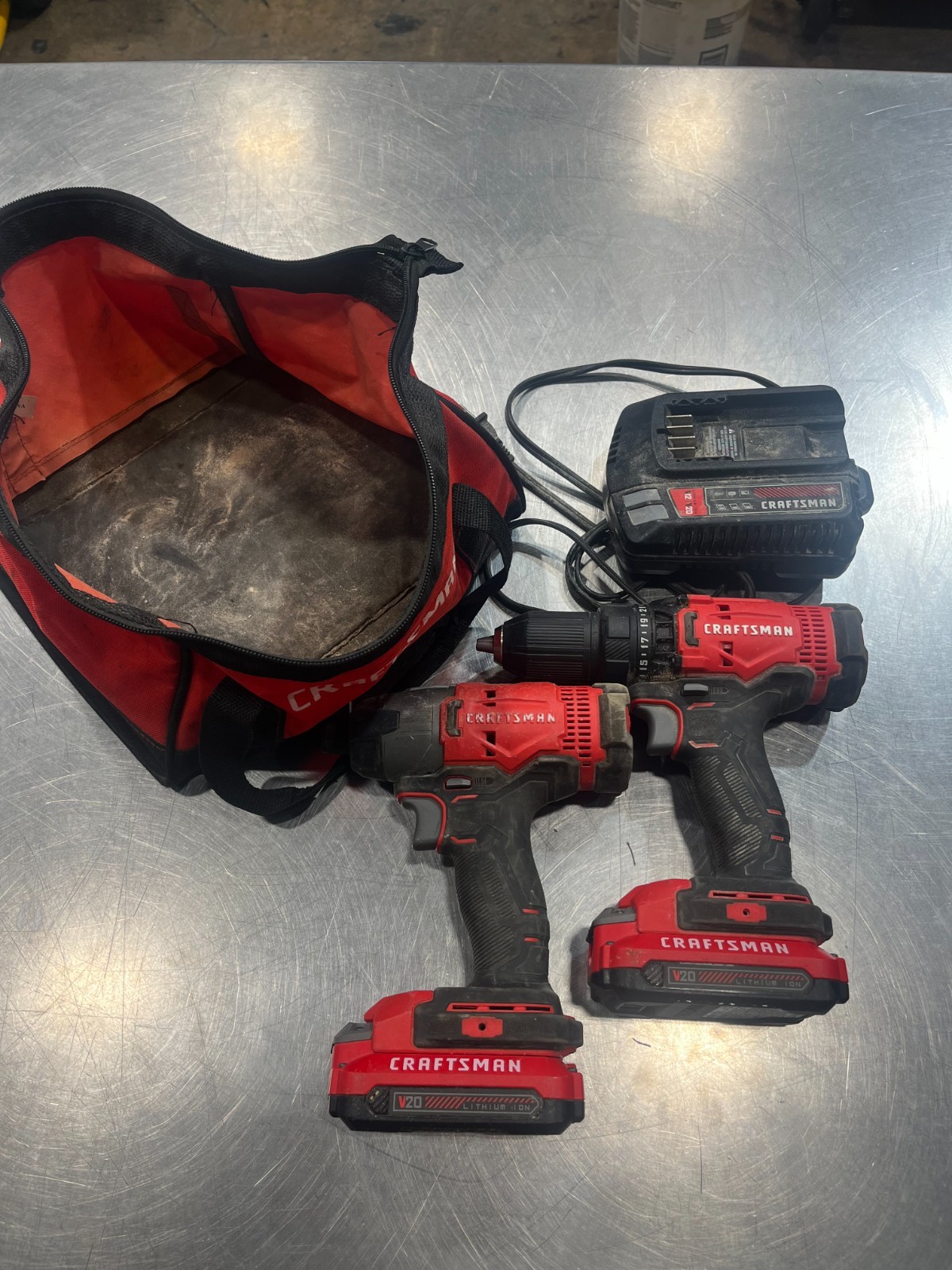 CRAFTSMAN CMCF800/CMCD700 (B08002948) w/ 2 Batteries + Charger