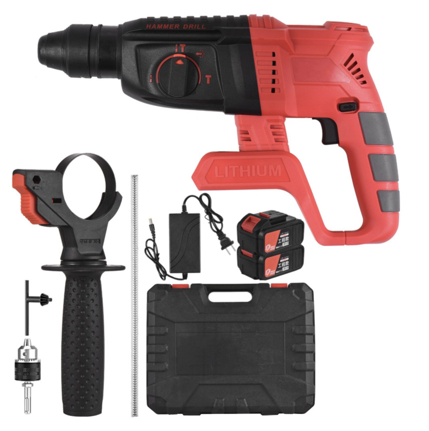 26MM Brushless Electric Hammer Drill Multifunctional Rotary Cordless Rechargeabl