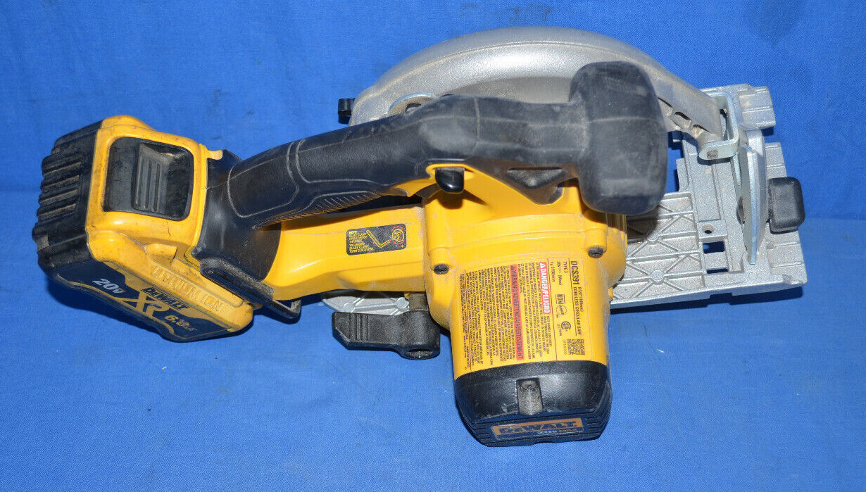 DEWALT DCS391B 6-1/2-Inch 20V Cordless Circular Handsaw w/ 6.0 Ah Battery