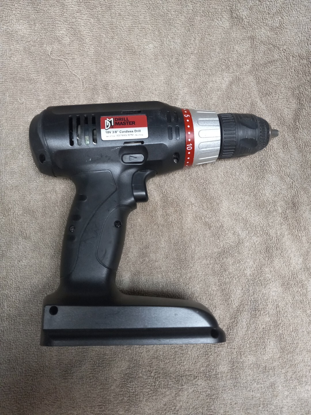 Drill Master 18V 3/8&Prime; Cordless Drive 900 RPM Bare Tool No Battery