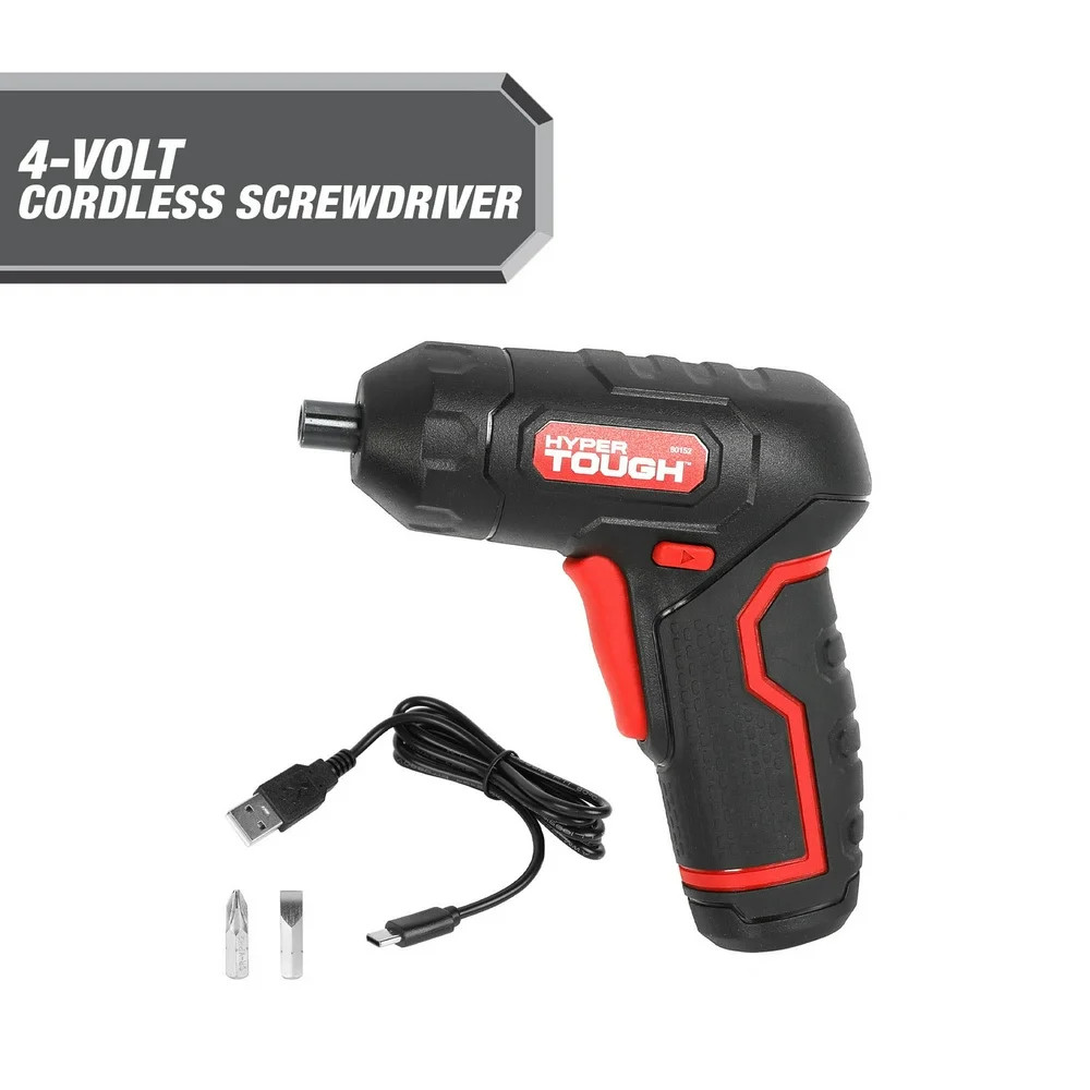 4-Volt Max Lithium-Ion Angle Grip Screwdriver W/Charger Portable DIY Hand Tools