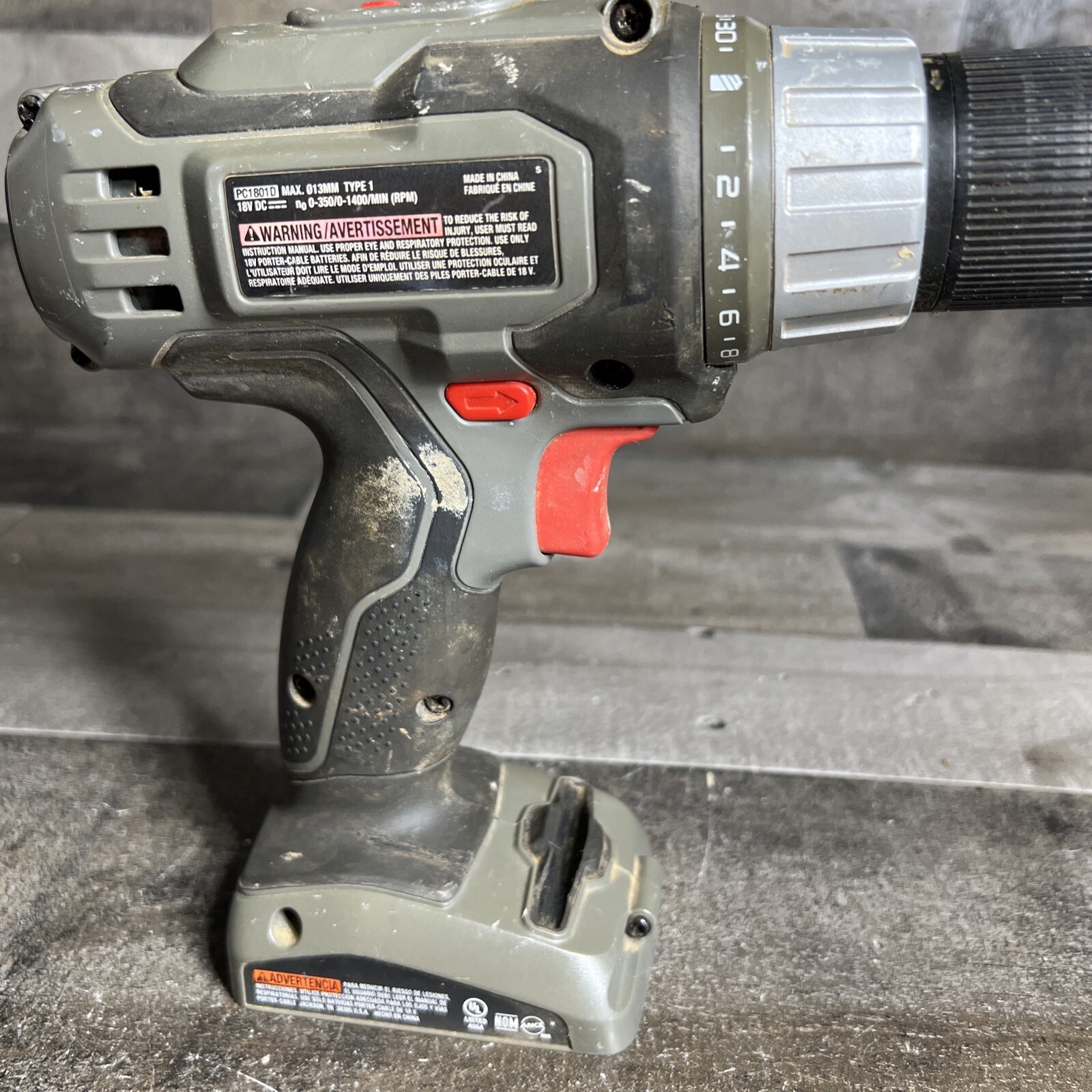Porter Cable 18V Cordless Drill Driver PC1801D Bare Tool Only NO BATTERY
