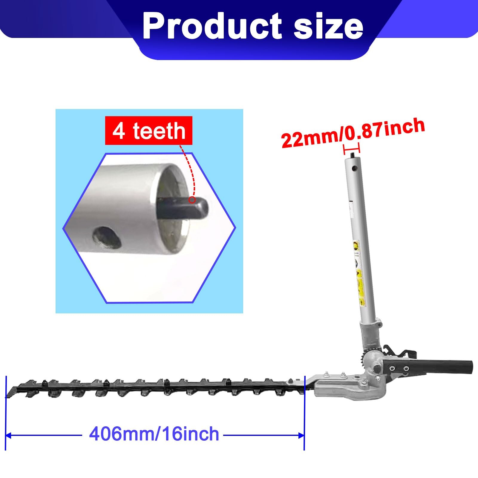 Replacementpart Hedge Attachment Compatible with Pas-225 Pas-2620 sliver