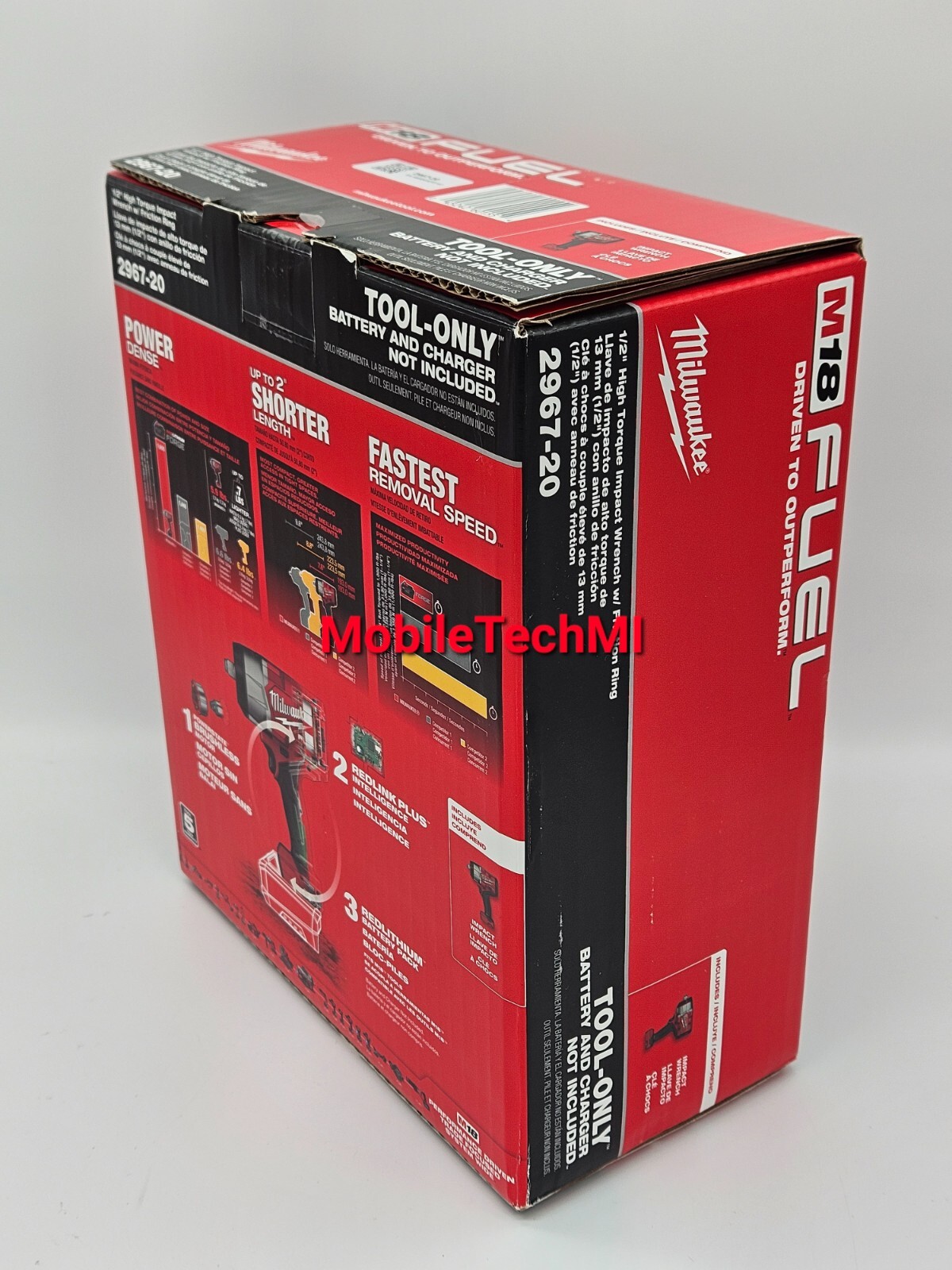 Milwaukee M18 2967-20 FUEL 1/2&Prime; High Torque Impact Wrench Friction Ring SEALED
