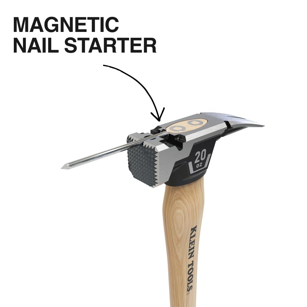 Klein Tools H80920H Milled Face Framing Hammer with 20 oz,