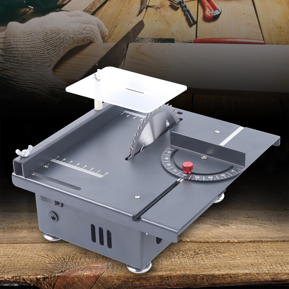 Mini Electric Table Saw Bench Circular Blade Woodworking Cutting Tool Machine