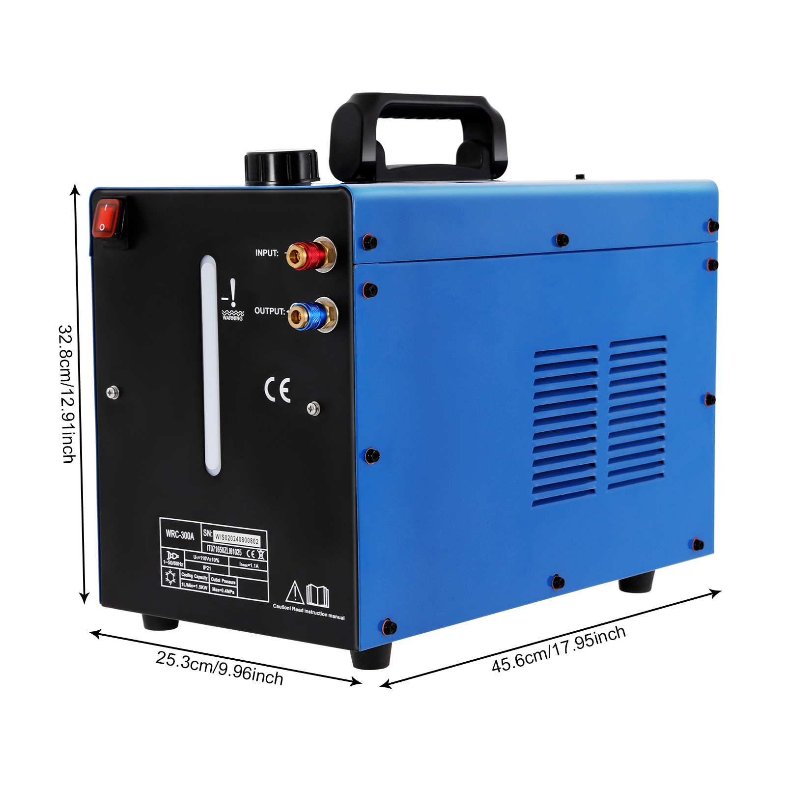 Industrial TIG Cooler Welder Water Cooler Torch Welding Water Tank 8L 110V
