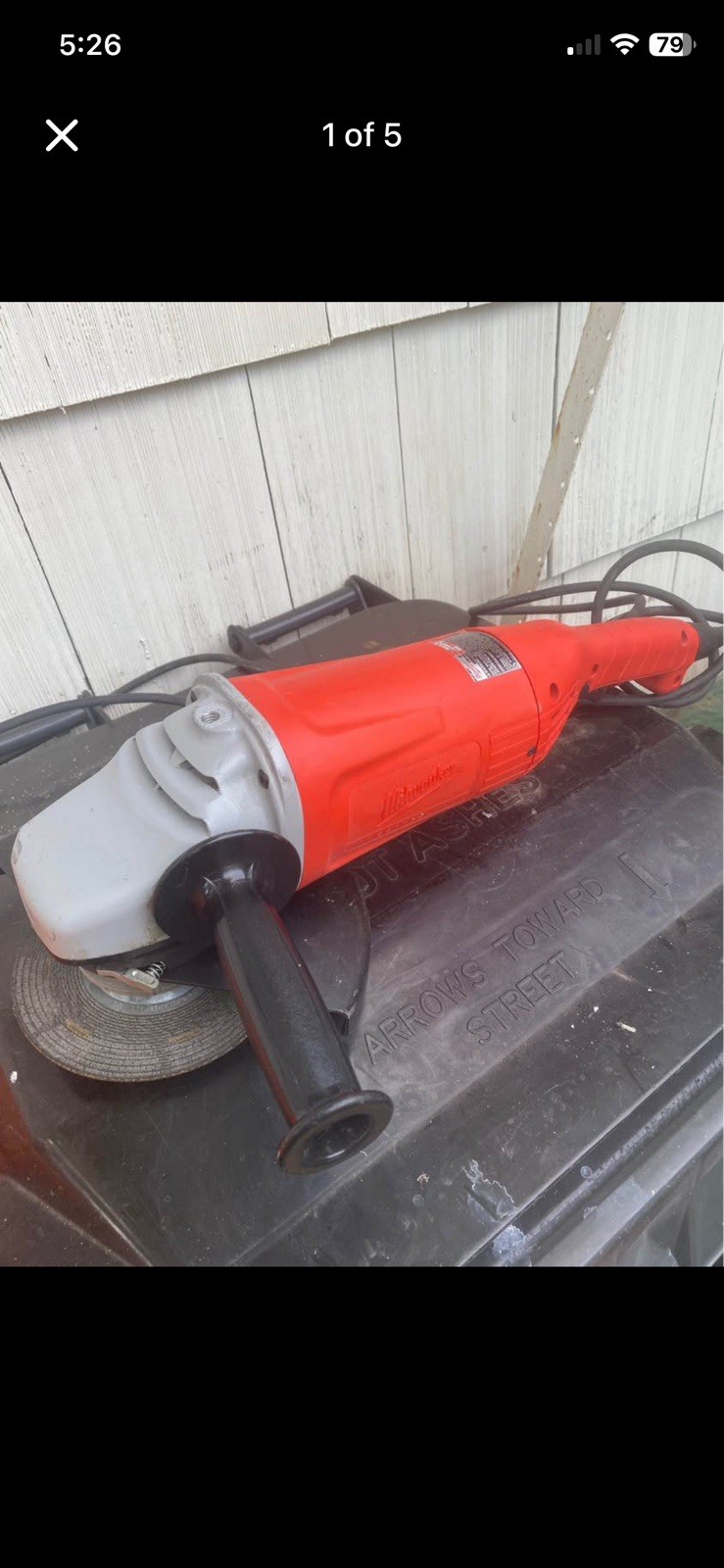 Heavy Duty Milwaukee 15 Amp Angle Grinder