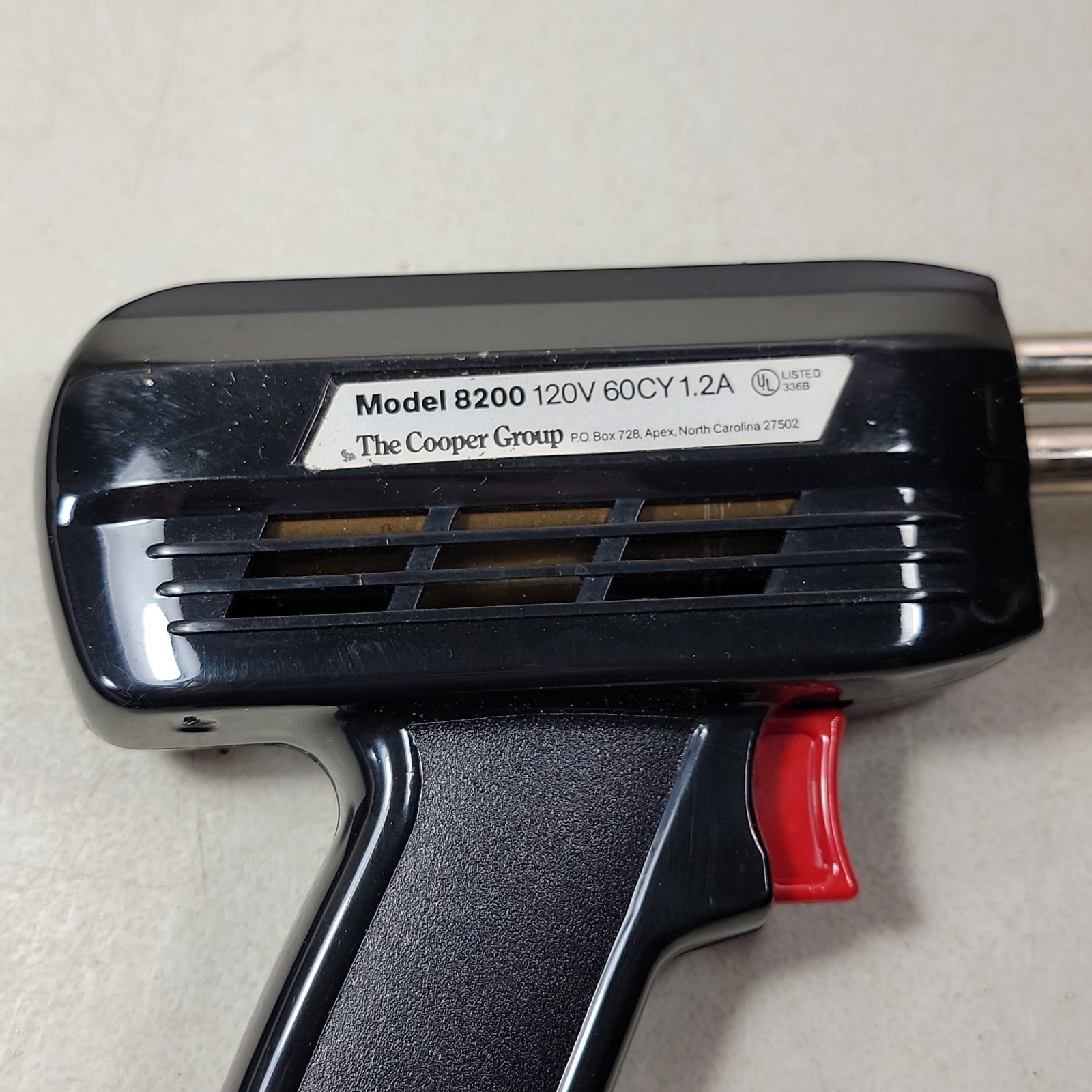 Vtg Weller Soldering Gun Model 8200 140/100 Watts & Case & Accessories CLEAN