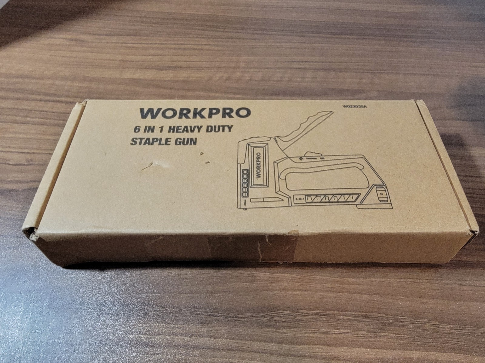 Workpro 6-in-1 Staple Gun Manual Brad Nailer with 4000 Count Staples Nails