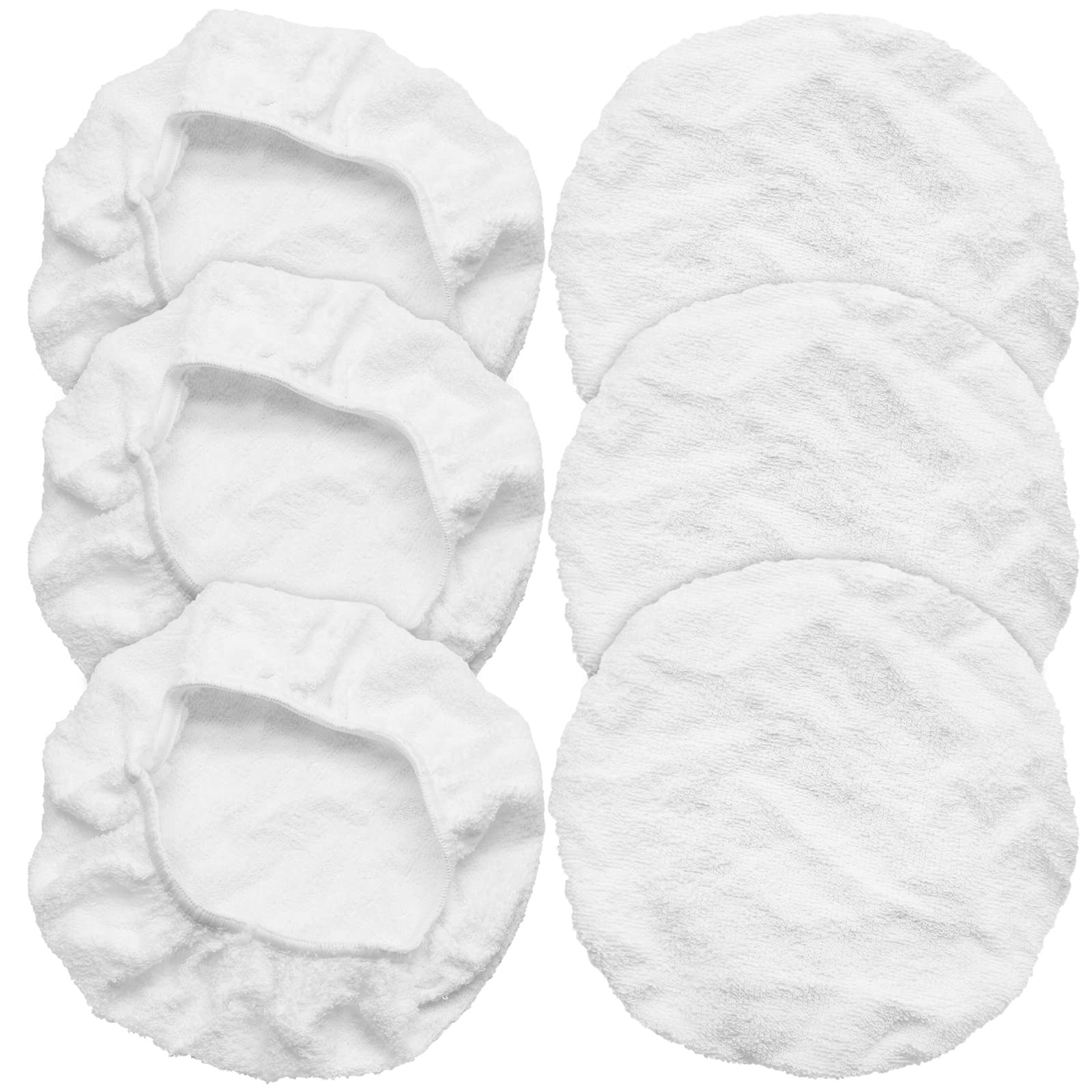 6 PCS Car Polishing Bonnet Buffing Pad Cotton Buffing Pad Cover for 5&Prime; – 6&Prime; C…