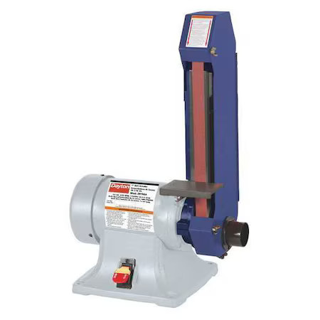 Dayton 2Ryn6 Belt Grinder, 1/2 Hp, – Disc Dia, – Rpm Disc Speed, Corded, 115V,