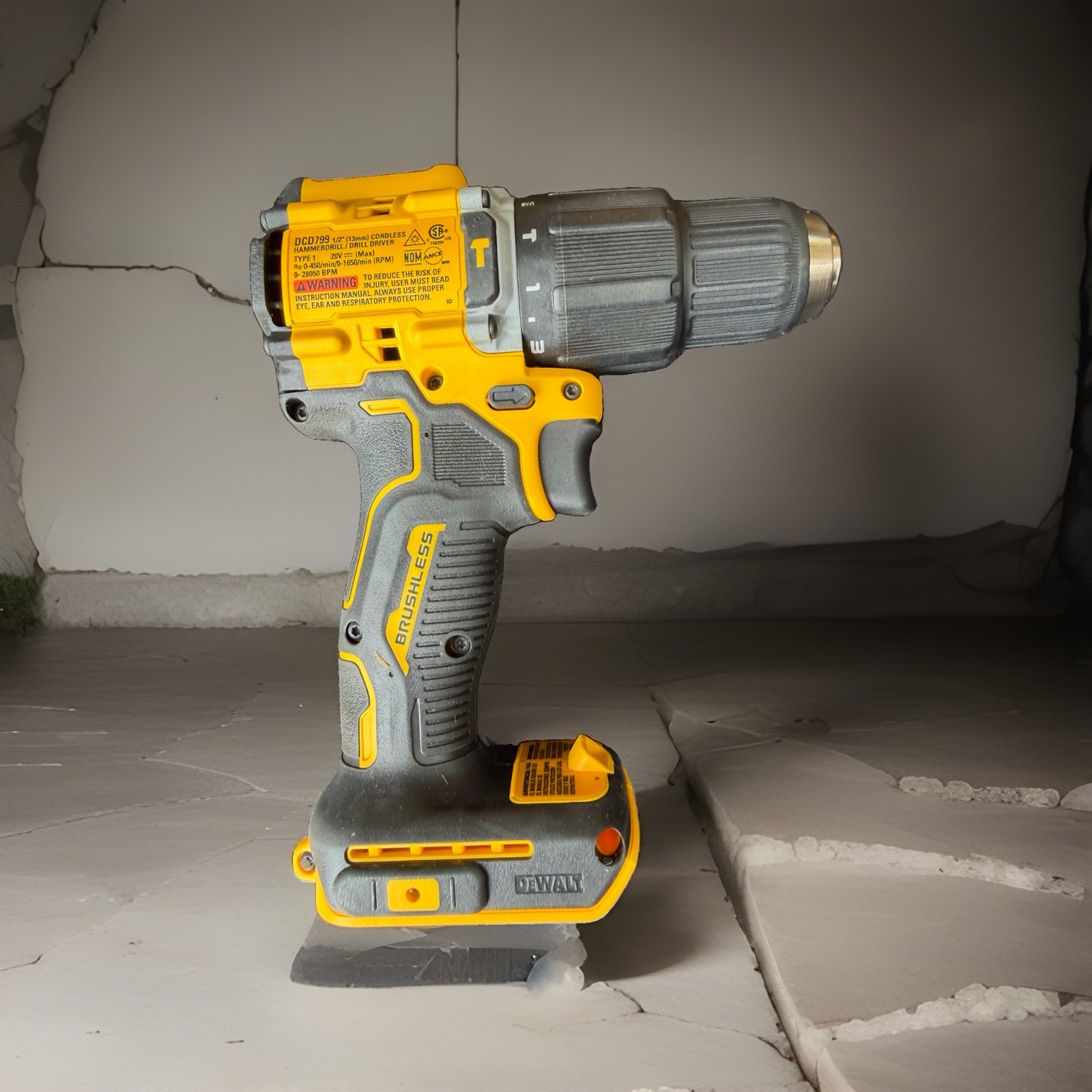 New Dewalt DCD799B 20V Max 1/2&Prime; Atomic 2 Speed Brushless Hammer Drill Driver
