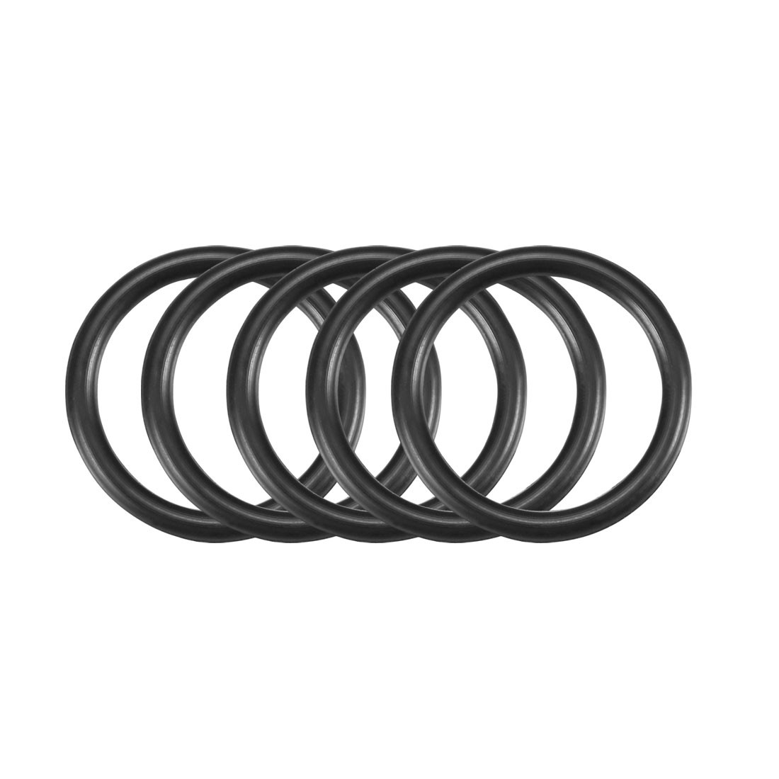 50pcs Black Nitrile Rubber NBR O-Ring 17.8mm Diameter 2.4mm Width