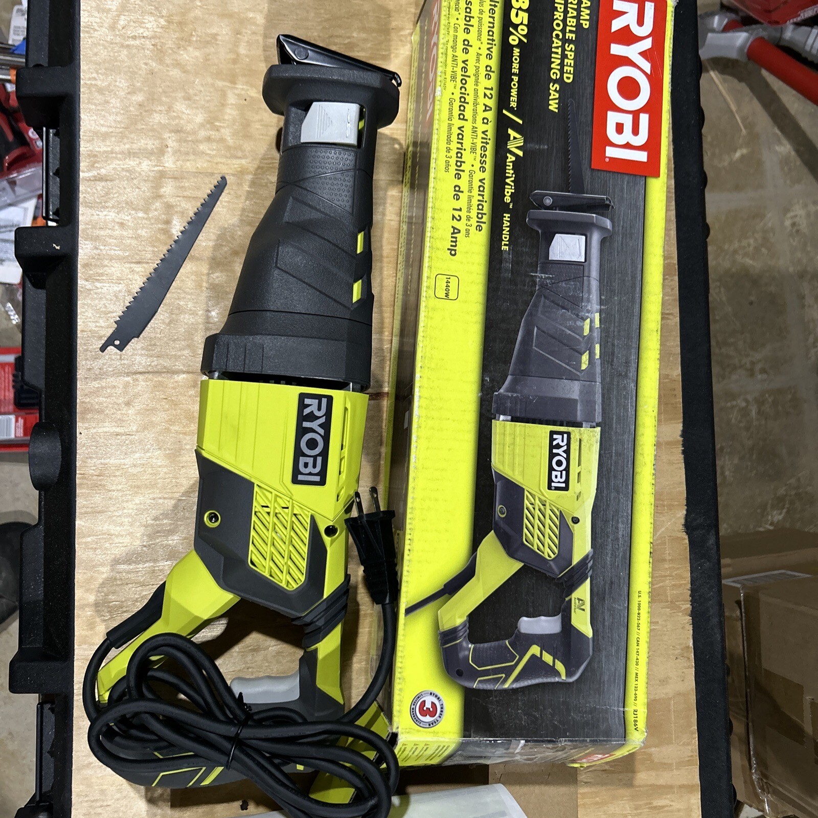 NEW Ryobi RJ186V Reciprocating Saw