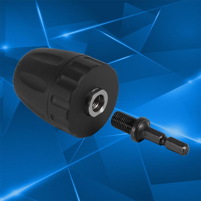 10mm Hand-tight Drill Chuck with Hexagonal Rod Drill Rechargeable 7cm Long