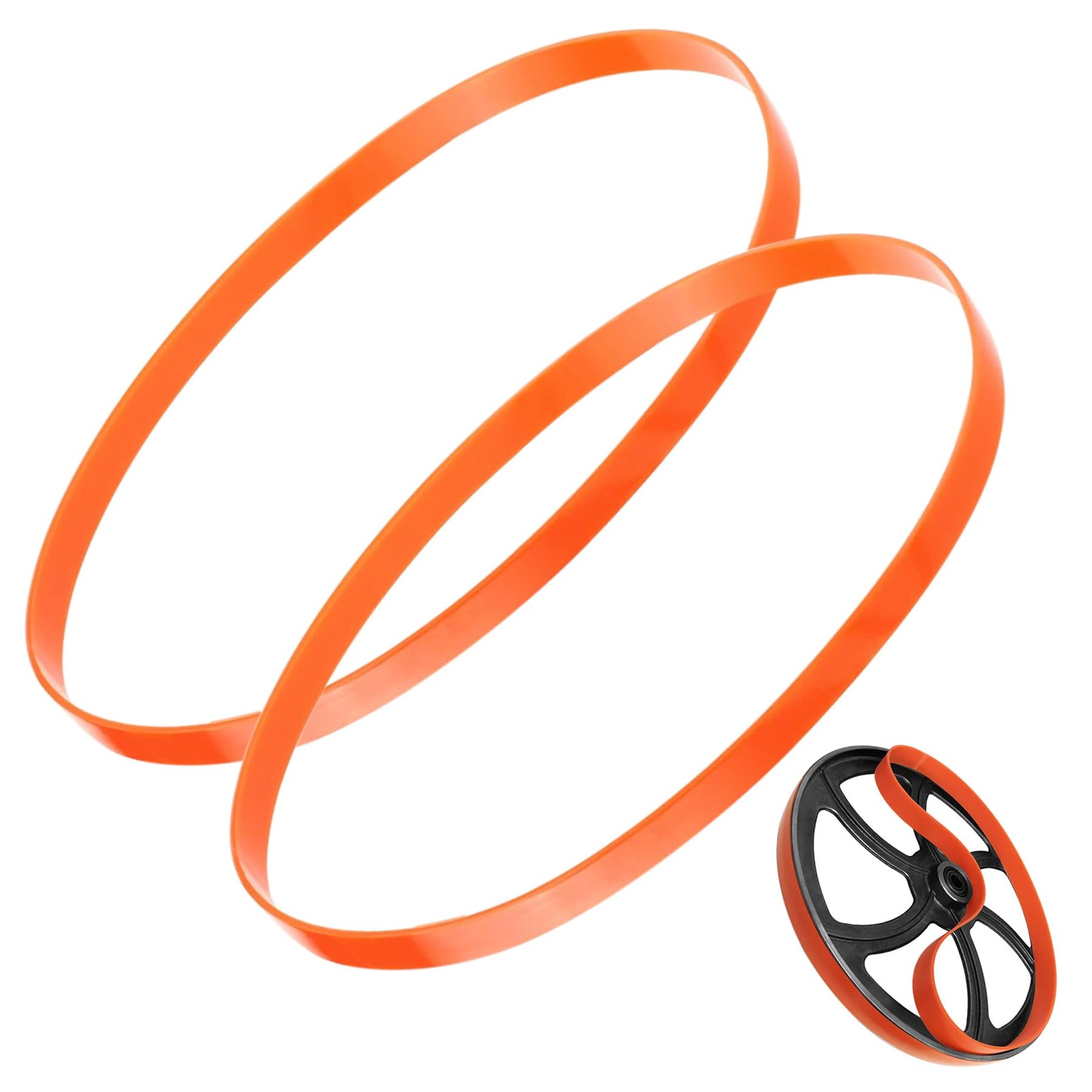 9 inch x 1/2 x .095 Band Saw Tires Replacement for Delta Orange