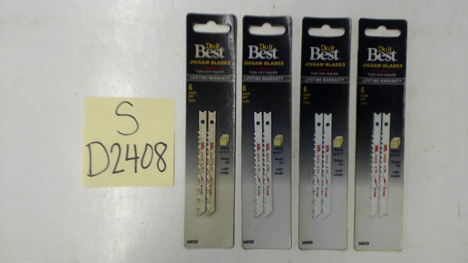 3 5/8&Prime; Wood 6 TPI Jigsaw Blades LOT OF 8