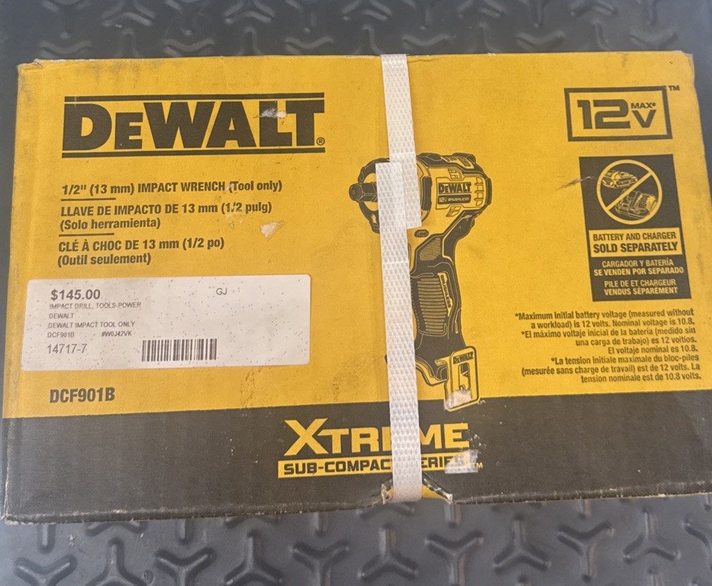DEWALT DCF901B 12V 1/2 inch Impact Wrench