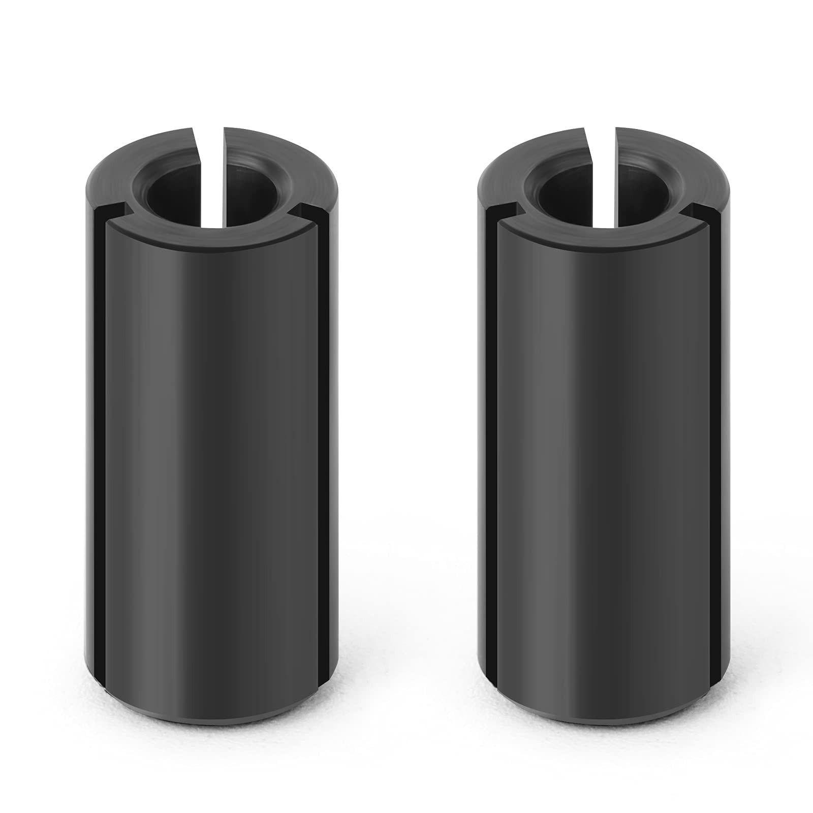 2 PCS 1/2 to 1/4 Inch Router Collet Adapter Bit Shank Reduction Sleeve Tools